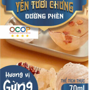 YẾN TƯƠI CHƯNG ĐƯỜNG PHÈN - VỊ GỪNG - OCOP 4*